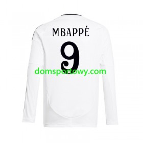 Koszulka Real Madryt Kylian Mbappé 9 Domowe Koszulki Piłkarskie 2024-2025 Długi Rękaw